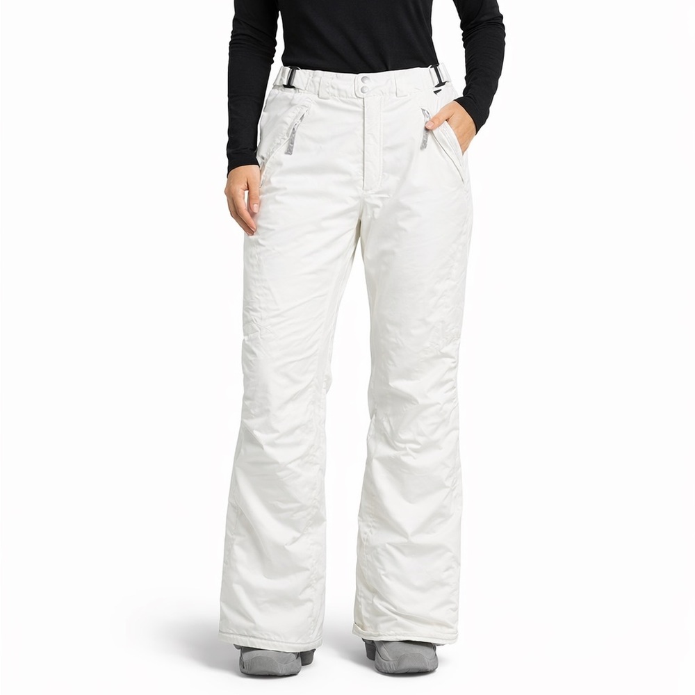 Columbia‎ Ski Snow Pants Women’s Small White Insulated Waterproof Winter Pants